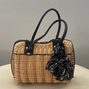 Patricia Nash woven bag ready for spring/summer.  Good condition.
